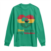 African American Women Pride Long Sleeve Shirt Black History Is My Valentine - Wonder Print Shop