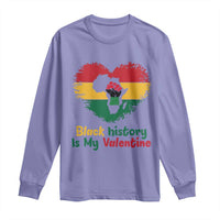African American Women Pride Long Sleeve Shirt Black History Is My Valentine - Wonder Print Shop
