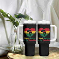 African American Women Pride Tumbler With Handle Black History Is My Valentine - Wonder Print Shop