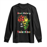 Melanin Queen Black History Month Long Sleeve Shirt Is My Valentine - Wonder Print Shop