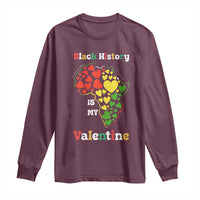 Melanin Queen Black History Month Long Sleeve Shirt Is My Valentine - Wonder Print Shop