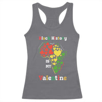 Melanin Queen Black History Month Racerback Tank Top Is My Valentine - Wonder Print Shop