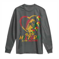 Black History Is My Valentine Long Sleeve Shirt Gift For Melanin Queen - Wonder Print Shop