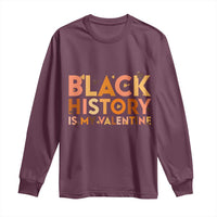 Black History Is My Valentine Long Sleeve Shirt African American Women Pride - Wonder Print Shop