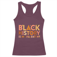 Black History Is My Valentine Racerback Tank Top African American Women Pride - Wonder Print Shop