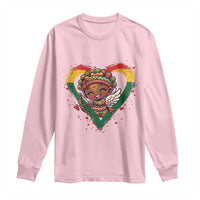 Cute Black Cupid Long Sleeve Shirt Melanin Pride Valentines Day Gift - Wonder Print Shop