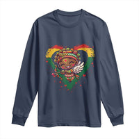 Cute Black Cupid Long Sleeve Shirt Melanin Pride Valentines Day Gift - Wonder Print Shop