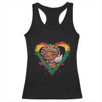 Cute Black Cupid Racerback Tank Top Melanin Pride Valentines Day Gift - Wonder Print Shop