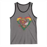 Cute Black Cupid Tank Top Melanin Pride Valentines Day Gift - Wonder Print Shop
