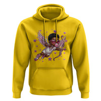 Cute Black Cupid Hoodie African American Valentines Day Gift - Wonder Print Shop
