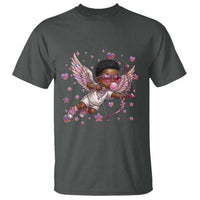 Cute Black Cupid T Shirt African American Valentines Day Gift - Wonder Print Shop