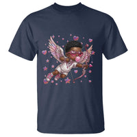 Cute Black Cupid T Shirt African American Valentines Day Gift - Wonder Print Shop