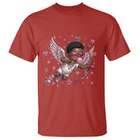 Cute Black Cupid T Shirt African American Valentines Day Gift - Wonder Print Shop