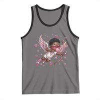 Cute Black Cupid Tank Top African American Valentines Day Gift - Wonder Print Shop