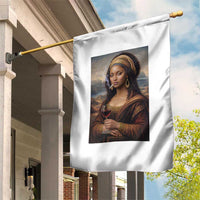 Funny Black Mona Lisa Garden Flag Melanin Queen Black History Month - Wonder Print Shop