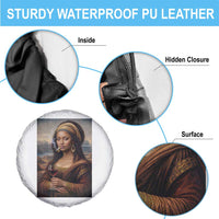 Funny Black Mona Lisa Spare Tire Cover Melanin Queen Black History Month - Wonder Print Shop