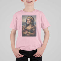Funny Black Mona Lisa T Shirt For Kid Melanin Queen Black History Month - Wonder Print Shop