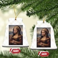 Funny Black Mona Lisa Ceramic Ornament Melanin Queen Black History Month - Wonder Print Shop