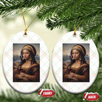 Funny Black Mona Lisa Ceramic Ornament Melanin Queen Black History Month - Wonder Print Shop