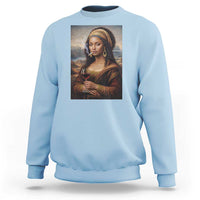 Funny Black Mona Lisa Sweatshirt Melanin Queen Black History Month - Wonder Print Shop