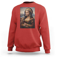 Funny Black Mona Lisa Sweatshirt Melanin Queen Black History Month - Wonder Print Shop