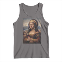 Funny Black Mona Lisa Tank Top Melanin Queen Black History Month - Wonder Print Shop