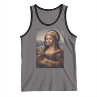 Funny Black Mona Lisa Tank Top Melanin Queen Black History Month - Wonder Print Shop