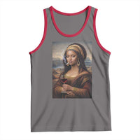 Funny Black Mona Lisa Tank Top Melanin Queen Black History Month - Wonder Print Shop