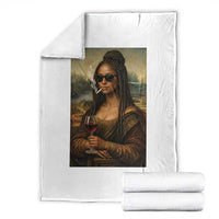 Black Mona Lisa African American Throw Blanket Black History Month - Wonder Print Shop