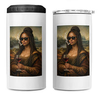 Black Mona Lisa African American 4 in 1 Can Cooler Tumbler Black History Month - Wonder Print Shop