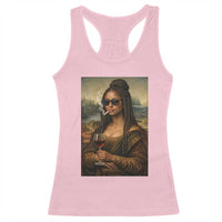 Black Mona Lisa African American Racerback Tank Top Black History Month - Wonder Print Shop