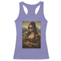 Black Mona Lisa African American Racerback Tank Top Black History Month - Wonder Print Shop