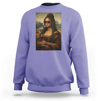 Black Mona Lisa African American Sweatshirt Black History Month - Wonder Print Shop
