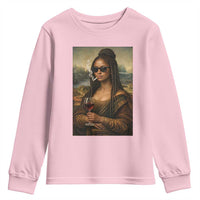 Black Mona Lisa African American Youth Sweatshirt Black History Month - Wonder Print Shop