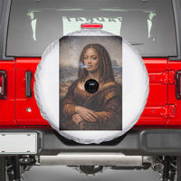 Funny Black Mona Lisa Spare Tire Cover African American Pride - Wonder Print Shop
