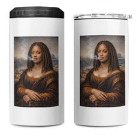 Funny Black Mona Lisa 4 in 1 Can Cooler Tumbler African American Pride - Wonder Print Shop