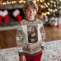 Funny Black Mona Lisa Ugly Christmas Sweater African American Pride - Wonder Print Shop