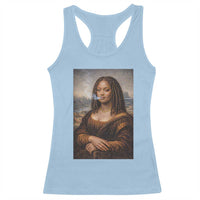Funny Black Mona Lisa Racerback Tank Top African American Pride - Wonder Print Shop