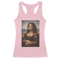 Funny Black Mona Lisa Racerback Tank Top African American Pride - Wonder Print Shop
