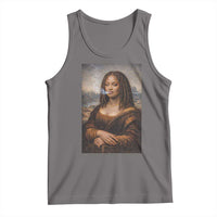 Funny Black Mona Lisa Tank Top African American Pride - Wonder Print Shop