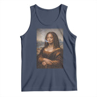 Funny Black Mona Lisa Tank Top African American Pride - Wonder Print Shop