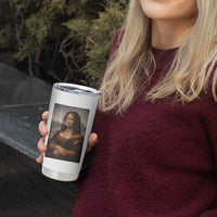 Funny Black Mona Lisa Tumbler Cup African American Pride - Wonder Print Shop