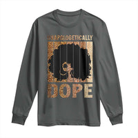 Melanin Queen Glitter Print Long Sleeve Shirt Unapologetically Dope - Wonder Print Shop