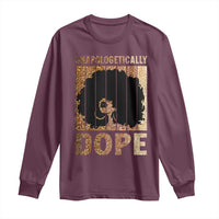 Melanin Queen Glitter Print Long Sleeve Shirt Unapologetically Dope - Wonder Print Shop