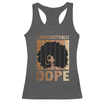 Melanin Queen Glitter Print Racerback Tank Top Unapologetically Dope - Wonder Print Shop