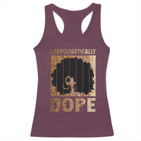 Melanin Queen Glitter Print Racerback Tank Top Unapologetically Dope - Wonder Print Shop