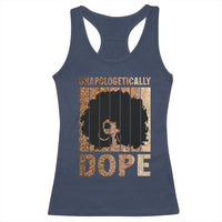 Melanin Queen Glitter Print Racerback Tank Top Unapologetically Dope - Wonder Print Shop