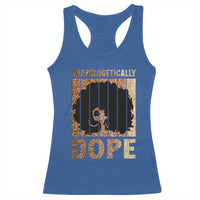 Melanin Queen Glitter Print Racerback Tank Top Unapologetically Dope - Wonder Print Shop