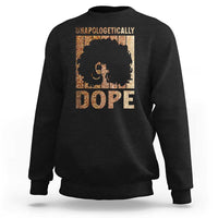 Melanin Queen Glitter Print Sweatshirt Unapologetically Dope - Wonder Print Shop
