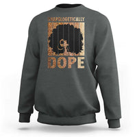 Melanin Queen Glitter Print Sweatshirt Unapologetically Dope - Wonder Print Shop